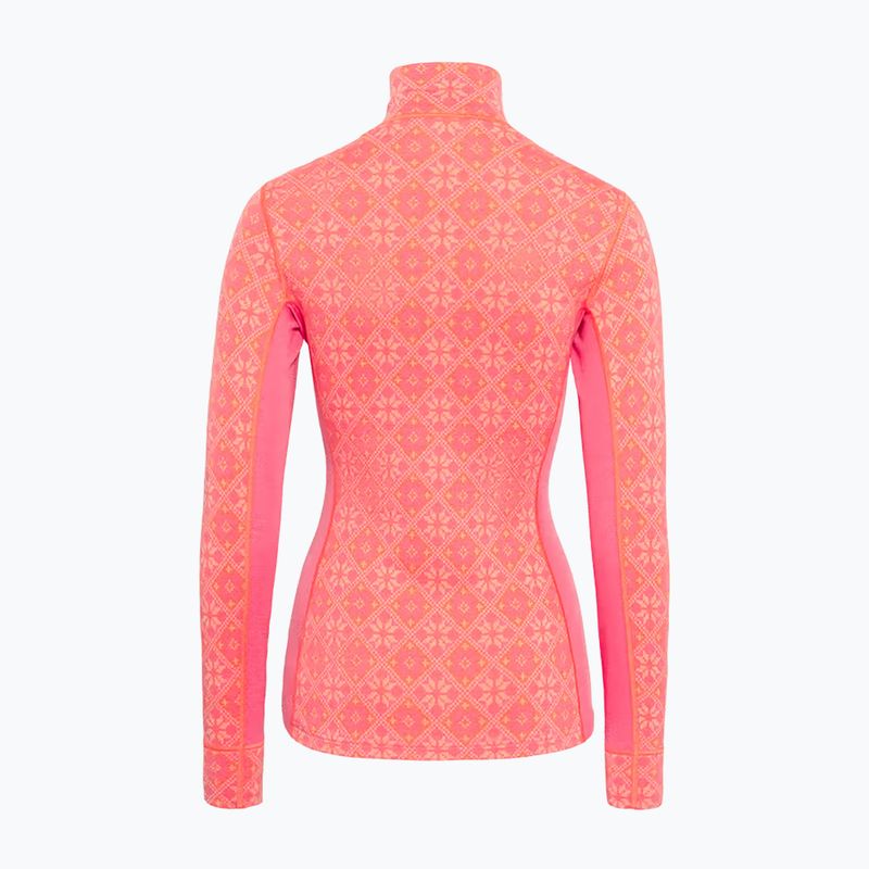 Bluza termoaktywna damska KARI TRAA Rose Half Zip bubblegum 2