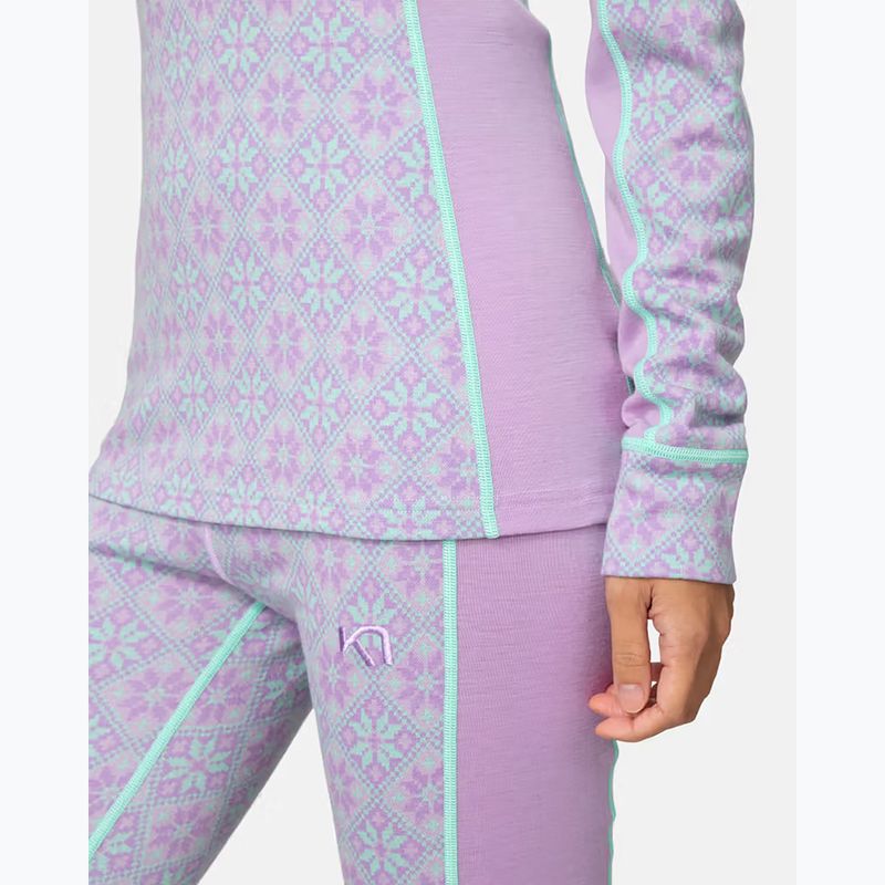 Bluza termoaktywna damska KARI TRAA Rose Half Zip lily 5