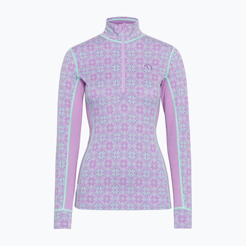 Bluza termoaktywna damska KARI TRAA Rose Half Zip lily 6