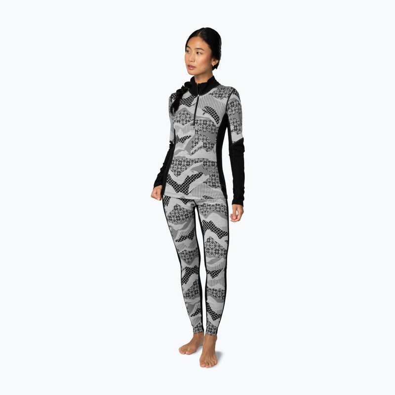Bluza termoaktywna damska KARI TRAA Olea Half Zip black 2