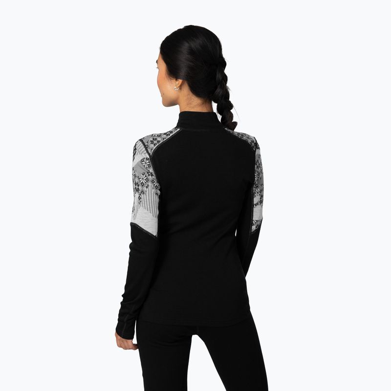 Bluza termoaktywna damska KARI TRAA Olea Half Zip black 3