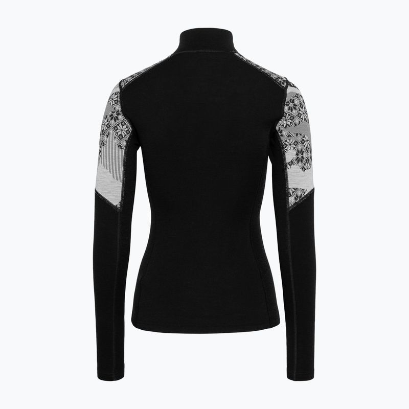 Bluza termoaktywna damska KARI TRAA Olea Half Zip black 5
