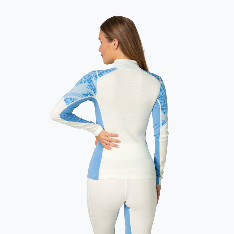 Bluza termoaktywna damska KARI TRAA Olea Half Zip ocean 3