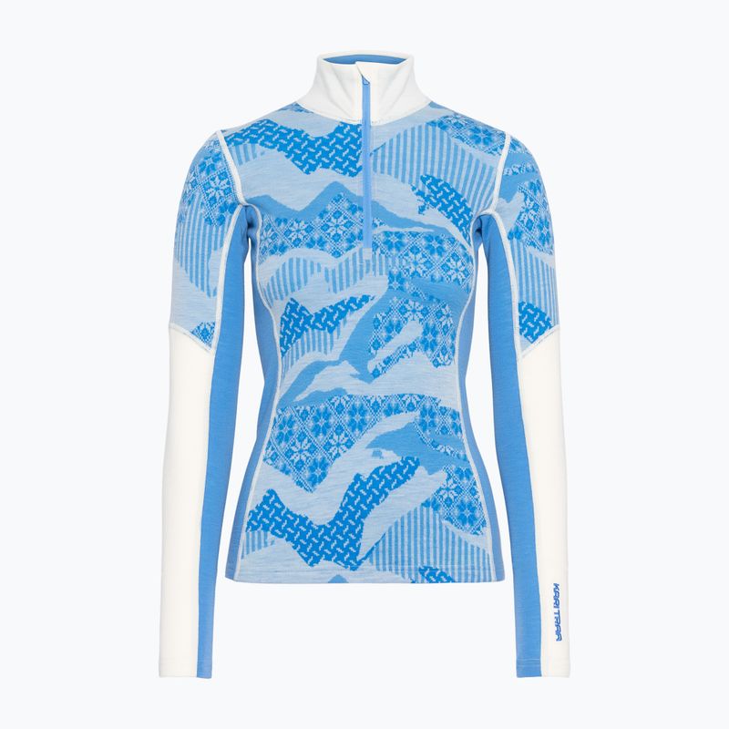 Bluza termoaktywna damska KARI TRAA Olea Half Zip ocean 5