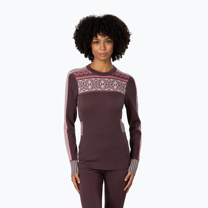Bluza termoaktywna damska KARI TRAA Ines cocoa powder