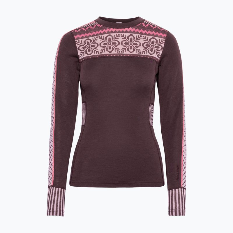 Bluza termoaktywna damska KARI TRAA Ines cocoa powder 3