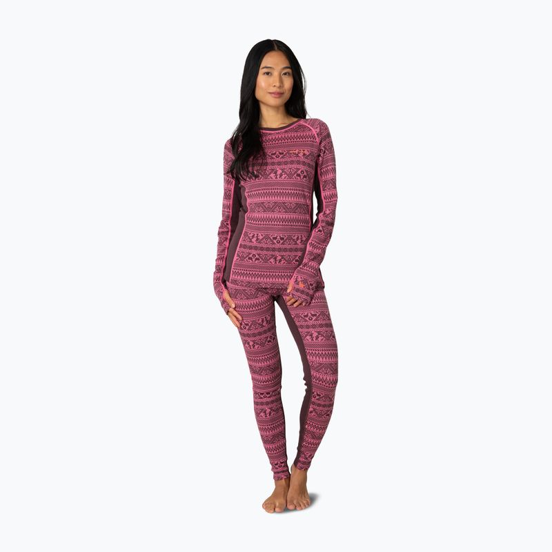 Bluza termoaktywna damska KARI TRAA Tale cocoa powder 2
