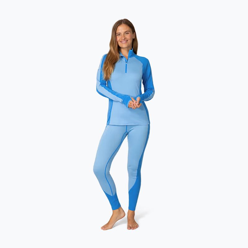 Bluza termoaktywna damska KARI TRAA Mila Half Zip ocean 2