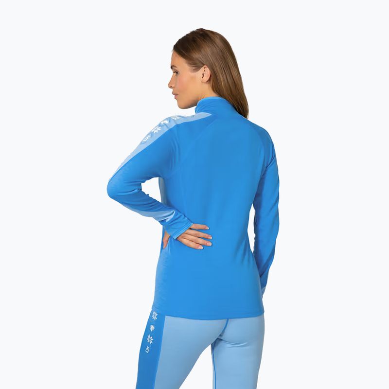 Bluza termoaktywna damska KARI TRAA Mila Half Zip ocean 3