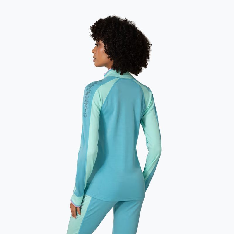 Bluza termoaktywna damska KARI TRAA Mila Half Zip blue lagoon 3