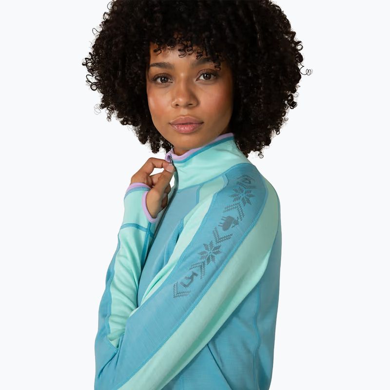 Bluza termoaktywna damska KARI TRAA Mila Half Zip blue lagoon 4