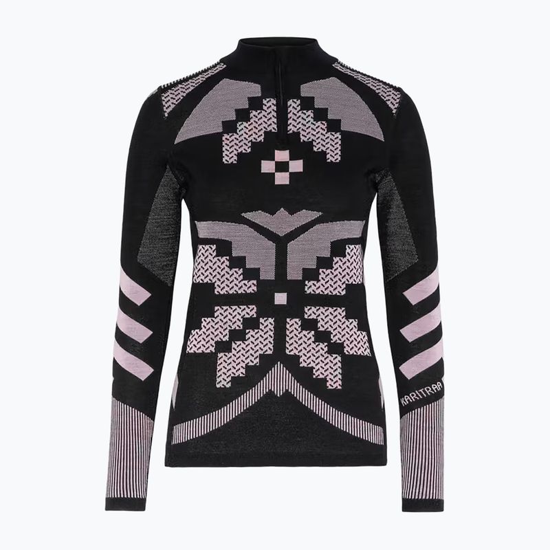 Bluza termoaktywna damska KARI TRAA Faith Half Zip black 4