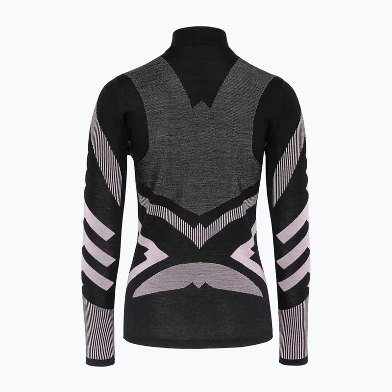 Bluza termoaktywna damska KARI TRAA Faith Half Zip black 5