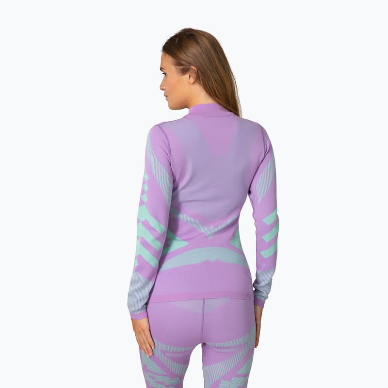 Bluza termoaktywna damska KARI TRAA Faith Half Zip violet 3
