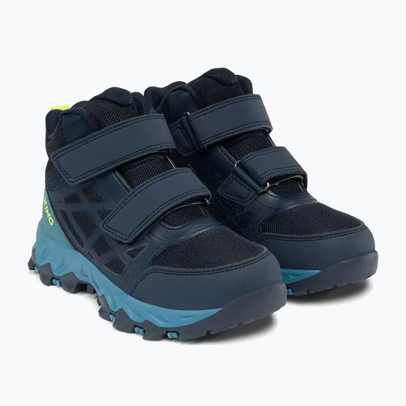 Buty dziecięce Viking Track Mid 2V Waterproof navy/demin 3