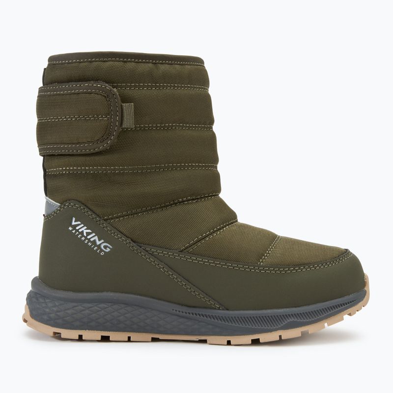 Śniegowce dziecięce Viking Footwear Equip Warm Waterproof 1V Pull On olive 2