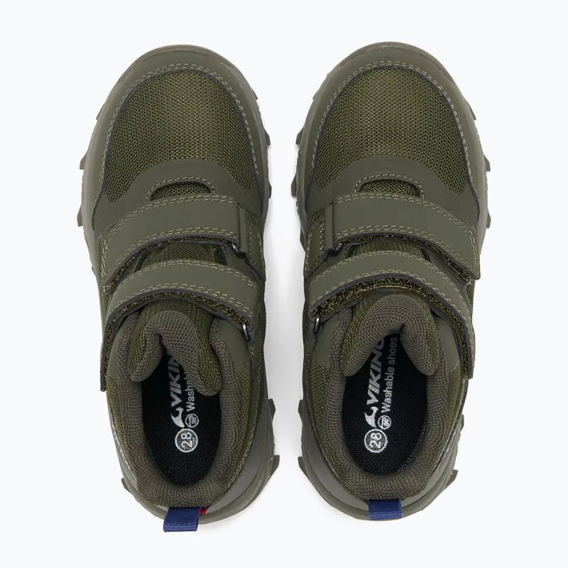 Buty dziecięce Viking Track Mid 2V Waterproot olive 5