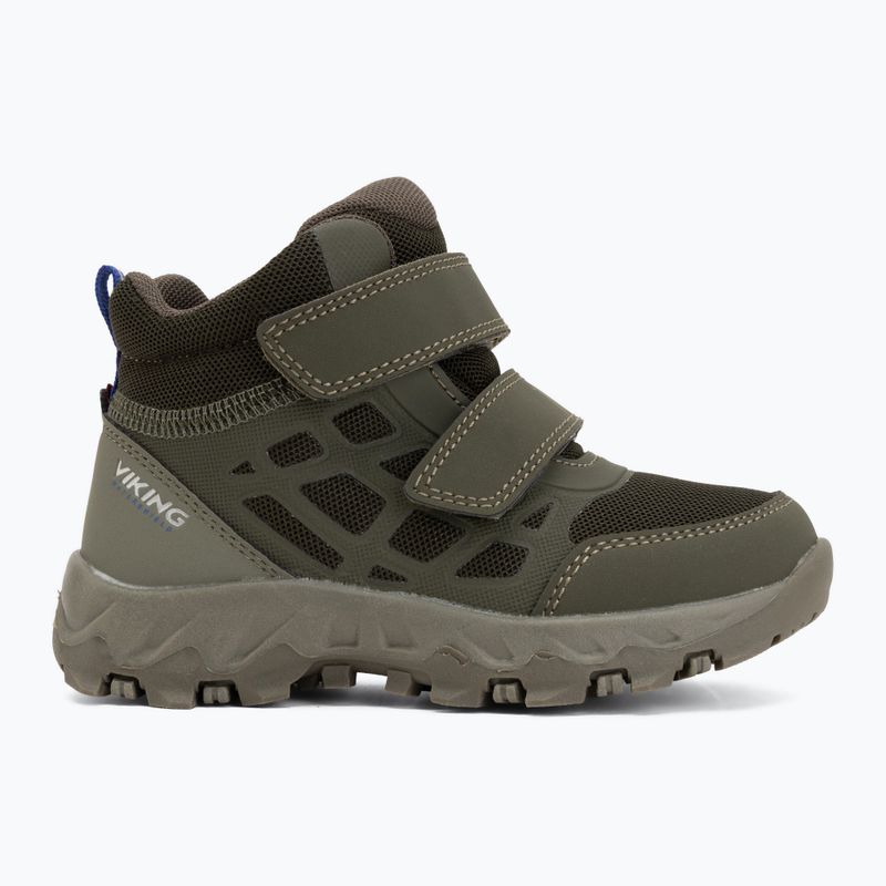 Buty dziecięce Viking Track Mid 2V Waterproot olive 2
