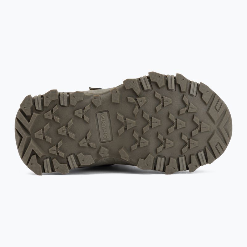 Buty dziecięce Viking Track Mid 2V Waterproot olive 4