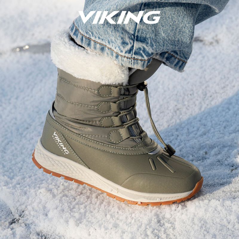 Śniegowce dziecięce Viking Footwear Equip Warm Waterproof Zip olive 8
