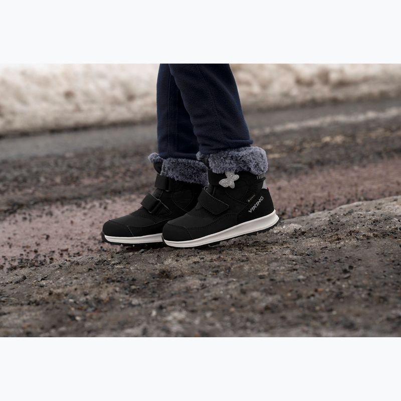 Śniegowce dziecięce Viking Footwear Belle Butterfly Warm GTX 2V black 8