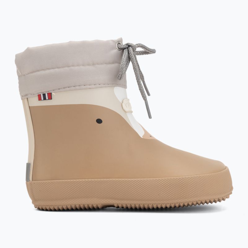 Kalosze dziecięce Viking Footwear Alv Barefoot Paw Print beige 2
