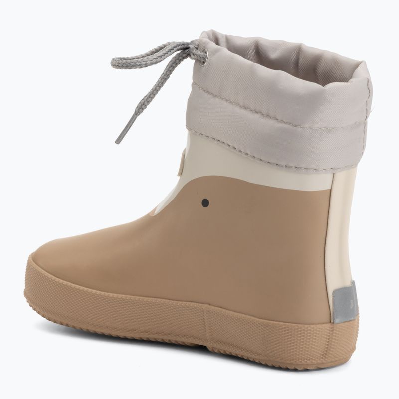 Kalosze dziecięce Viking Footwear Alv Barefoot Paw Print beige 3