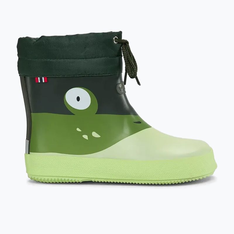 Kalosze dziecięce Viking Footwear Alv Barefoot Paw Print light green/green 8