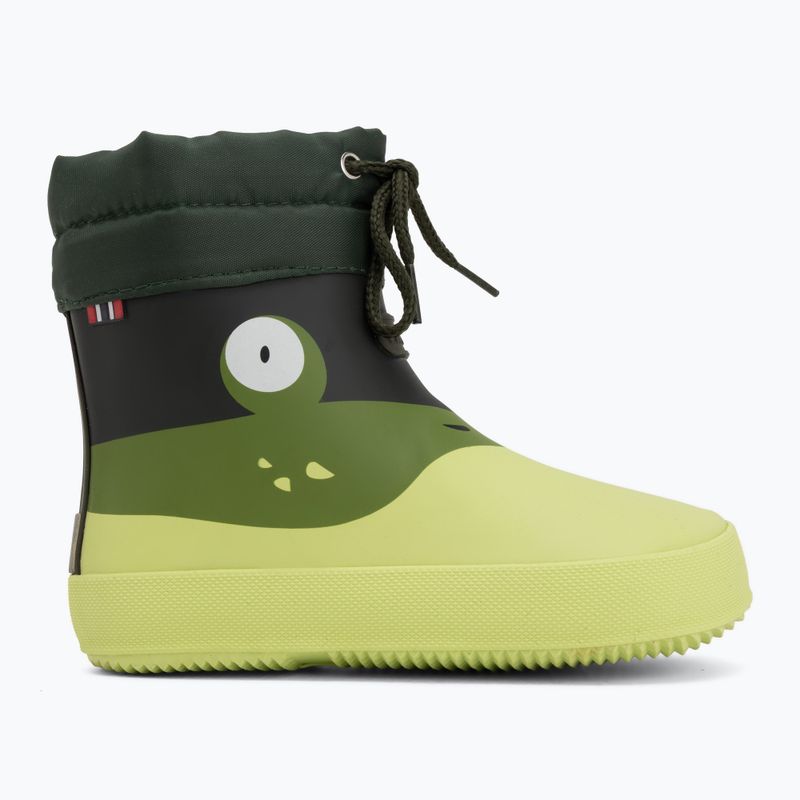 Kalosze dziecięce Viking Footwear Alv Barefoot Paw Print light green/green 2
