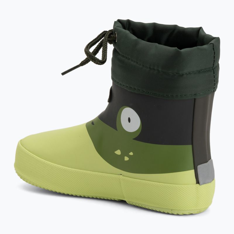Kalosze dziecięce Viking Footwear Alv Barefoot Paw Print light green/green 3