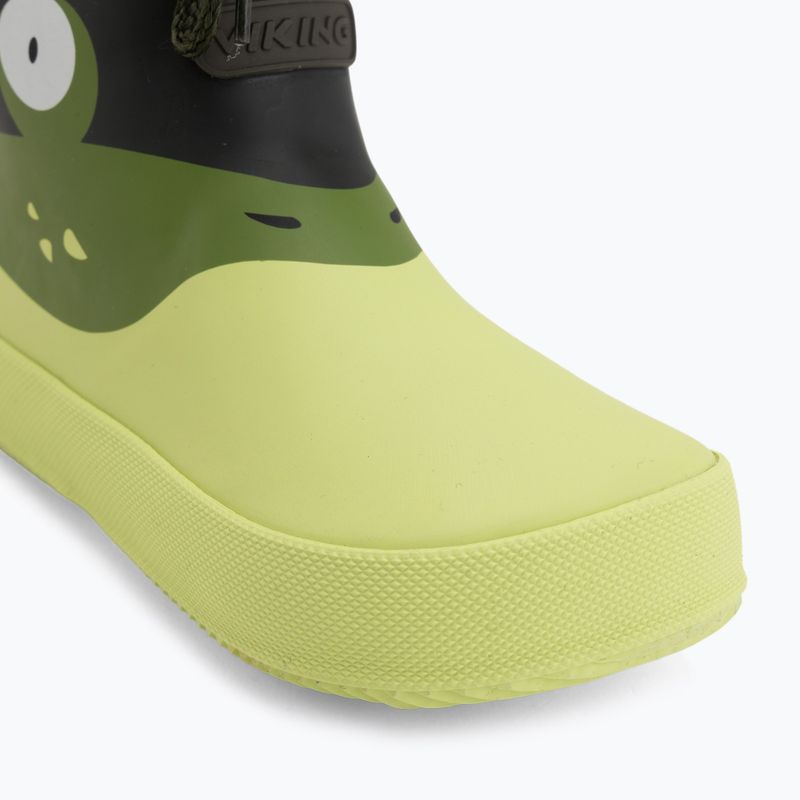 Kalosze dziecięce Viking Footwear Alv Barefoot Paw Print light green/green 7