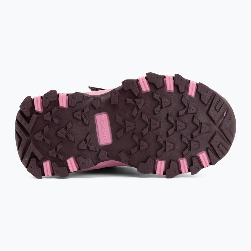 Buty dziecięce Viking Track Mid 2V Waterproof plum/multi 4