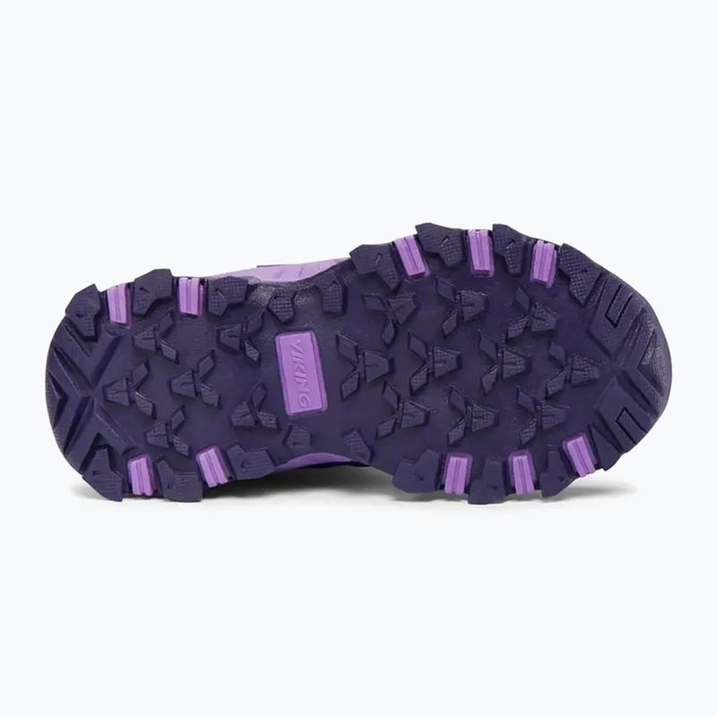 Buty dziecięce Viking Track Mid 2V Waterproof plum/multi 4