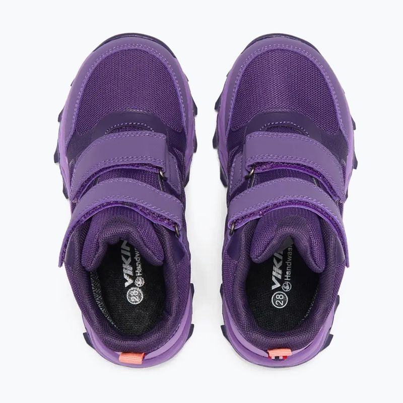 Buty dziecięce Viking Track Mid 2V Waterproof plum/multi 5