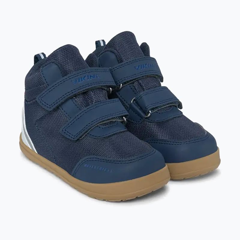 Buty barefoot dziecięce Viking Footwear Alv Barefoot Mid 2V Waterproof navy 10