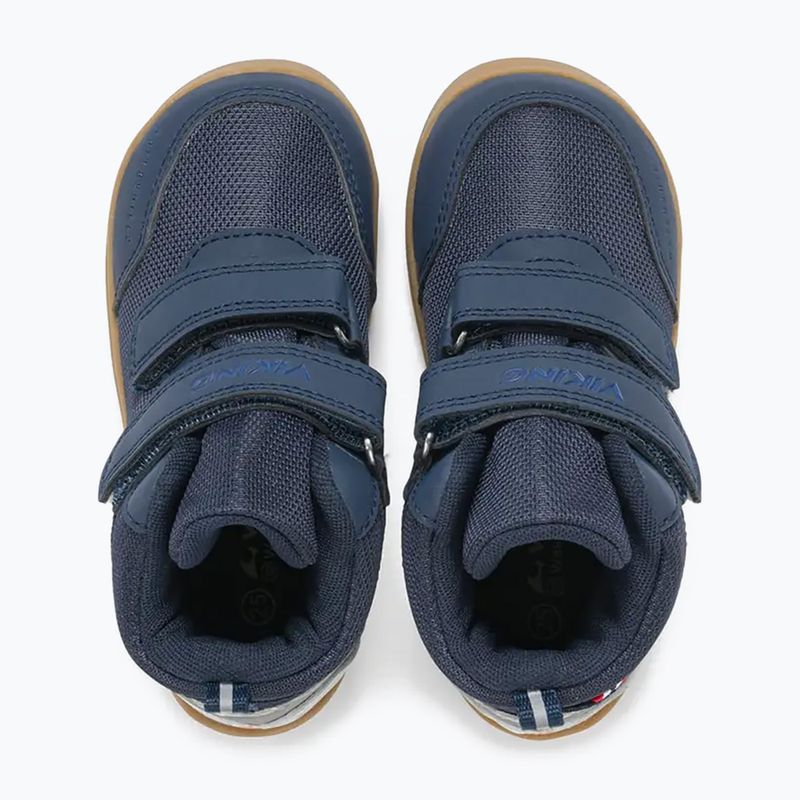 Buty barefoot dziecięce Viking Footwear Alv Barefoot Mid 2V Waterproof navy 13