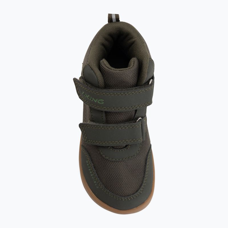 Buty barefoot dziecięce Viking Alv Barefoot Mid 2V Waterproof pine 5