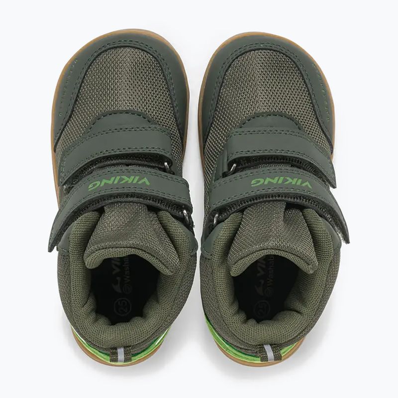 Buty barefoot dziecięce Viking Footwear Alv Barefoot Mid 2V Waterproof pine 13