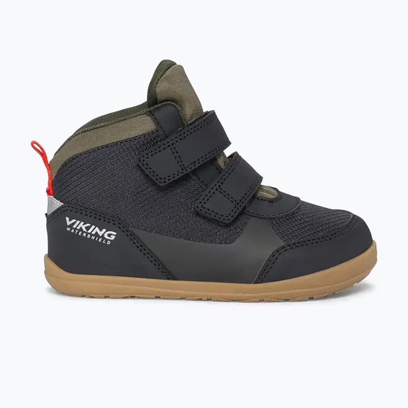 Buty barefoot dziecięce Viking Footwear Aspen Barefoot Mid 2V Waterproof black 8
