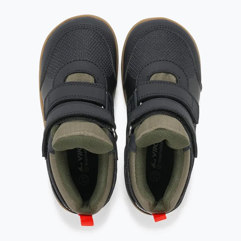 Buty barefoot dziecięce Viking Footwear Aspen Barefoot Mid 2V Waterproof black 12