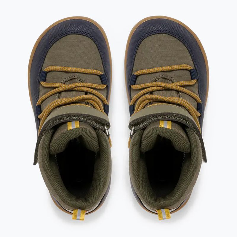 Buty barefoot dziecięce Viking Footwear Birch Barefoot Mid 1V Waterproof navy/olive 12