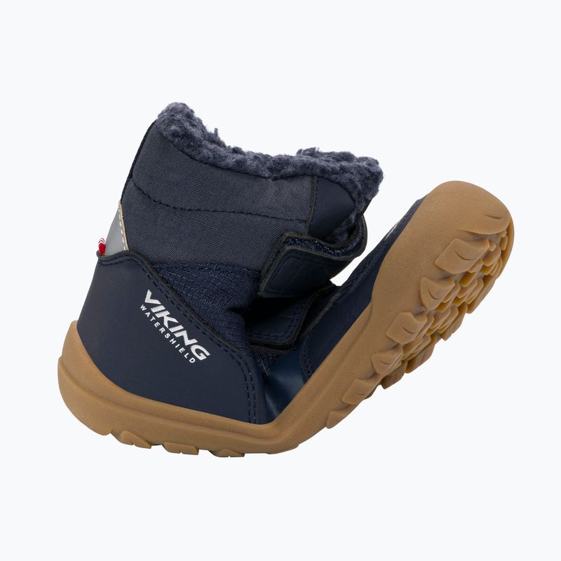 Śniegowce barefoot dziecięce Viking Footwear Rowan Barefoot Warm Waterproof 2V navy 8