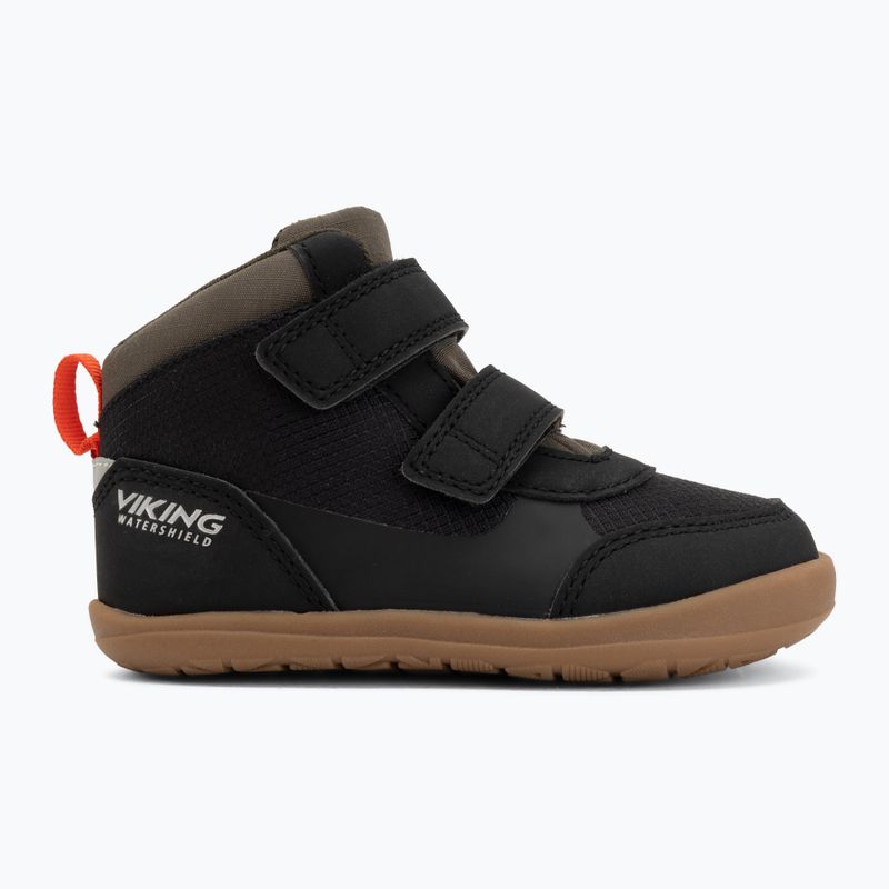 Buty barefoot dziecięce Viking Footwear Aspen Barefoot Mid 2V Waterproof black 2