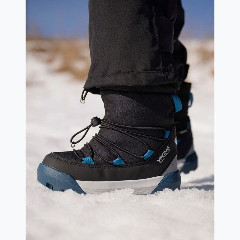 Śniegowce dziecięce Viking Footwear Spaceship Warm SC Waterproof black/dark blue 12