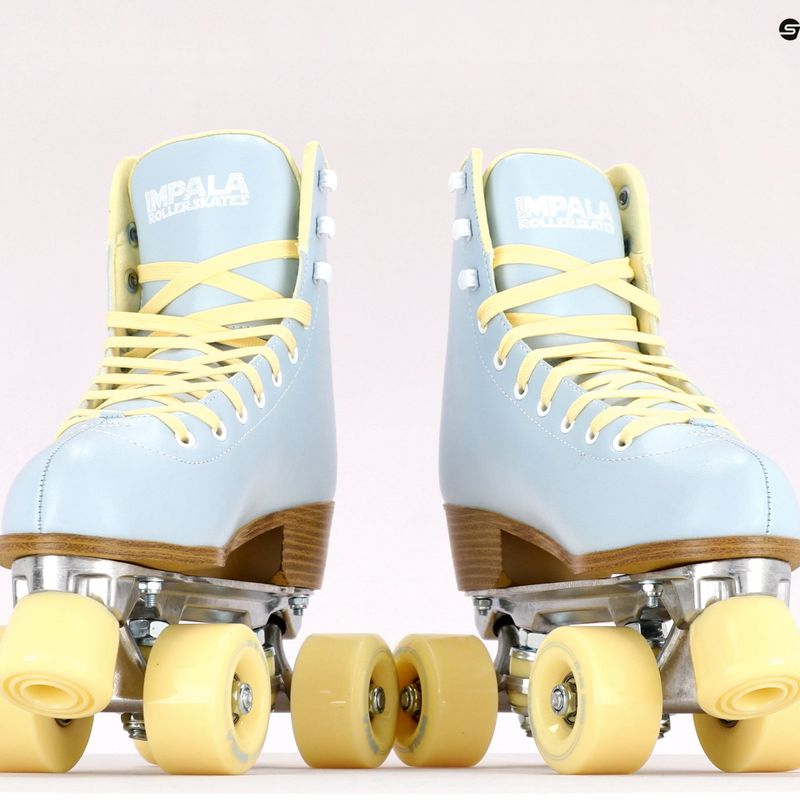 Wrotki damskie IMPALA Quad Skate sky blue yellow 12