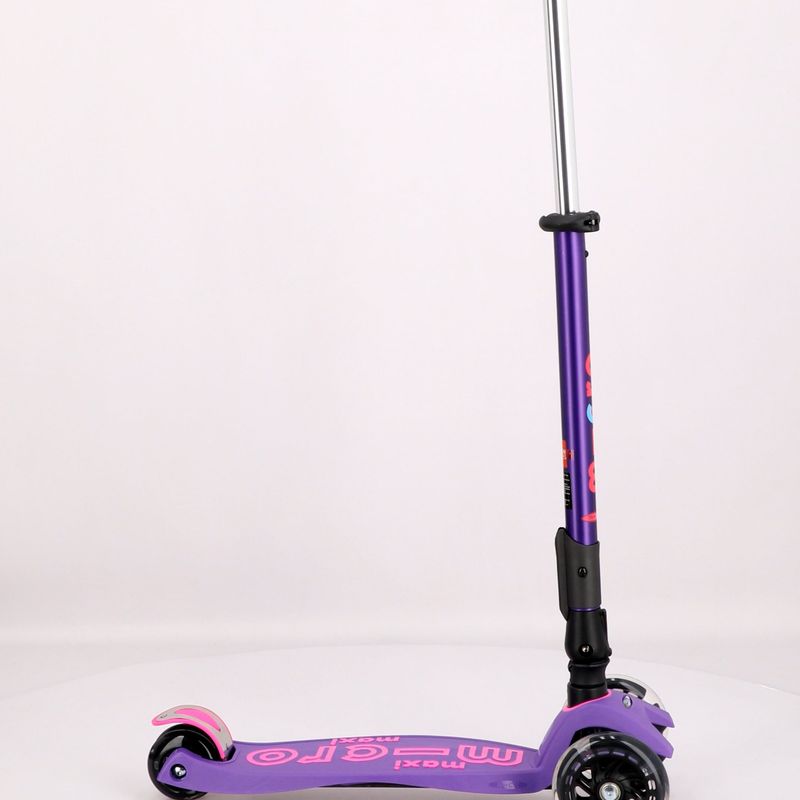 Hulajnoga trójkołowa dziecięca Micro Maxi Deluxe Foldable LED purple 8