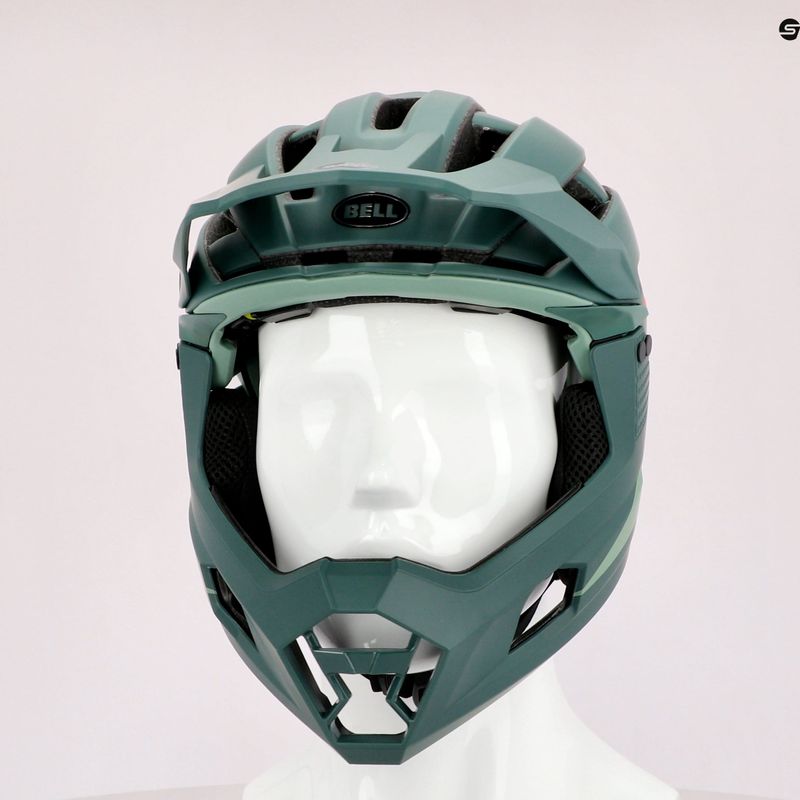 Kask rowerowy Bell FF Super Air R MIPS Spherical matte gloss green infrared 8