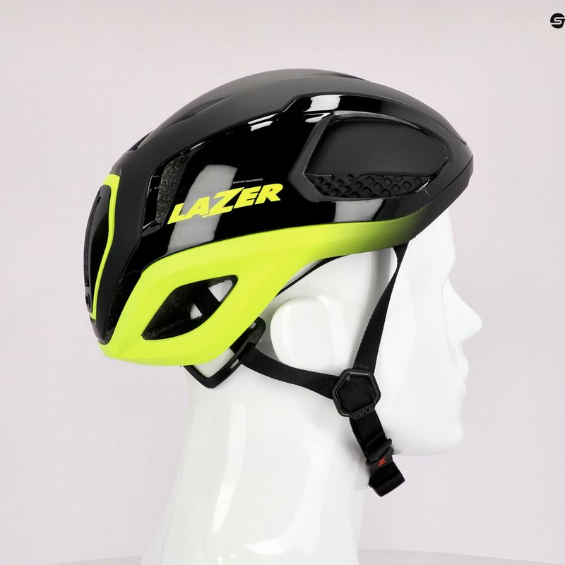 Kask rowerowy Lazer Vento KinetiCore black flash/yellow 9