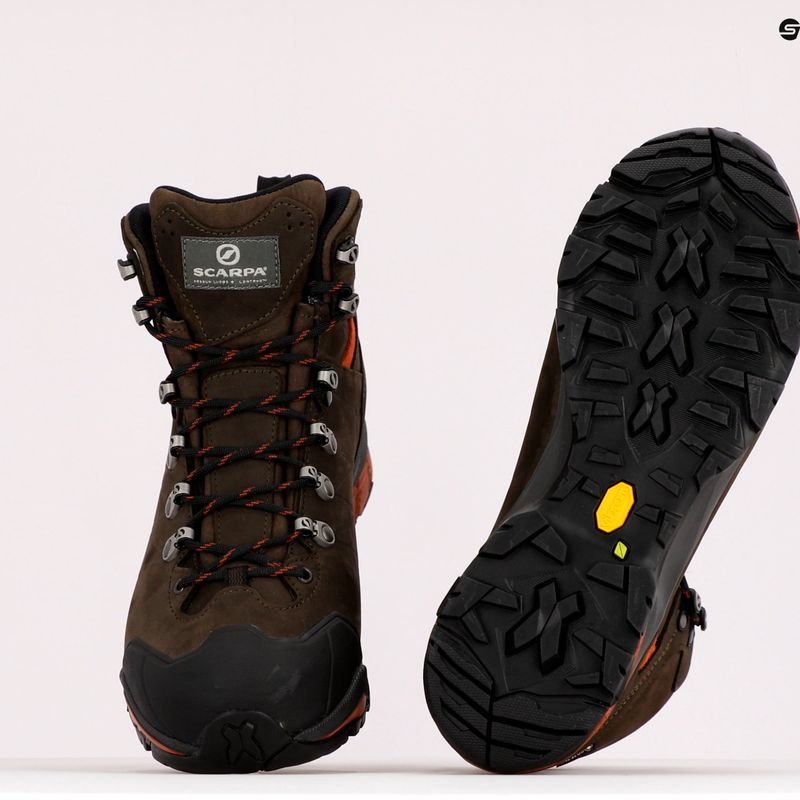 Buty trekkingowe męskie SCARPA ZG Pro GTX dark coffee/rust 10