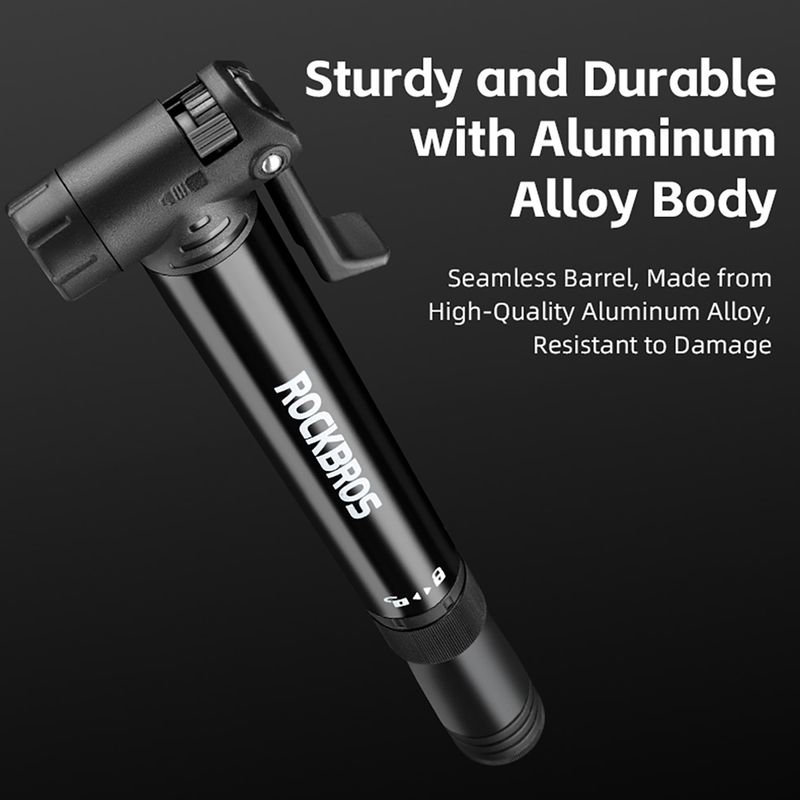 Pompka rowerowa Rockbros 42320010 120psi black 7